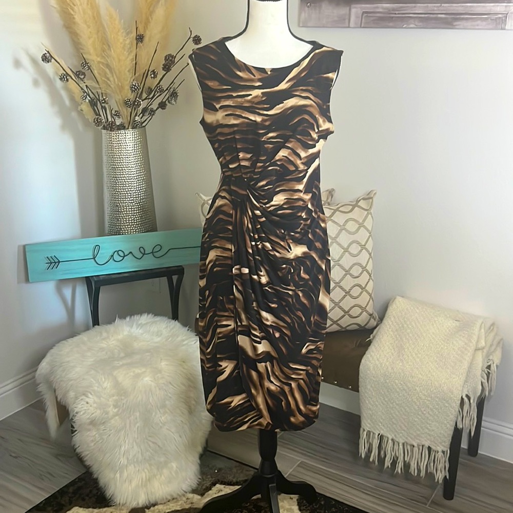 Enfocus Studio Tiger Print Dress